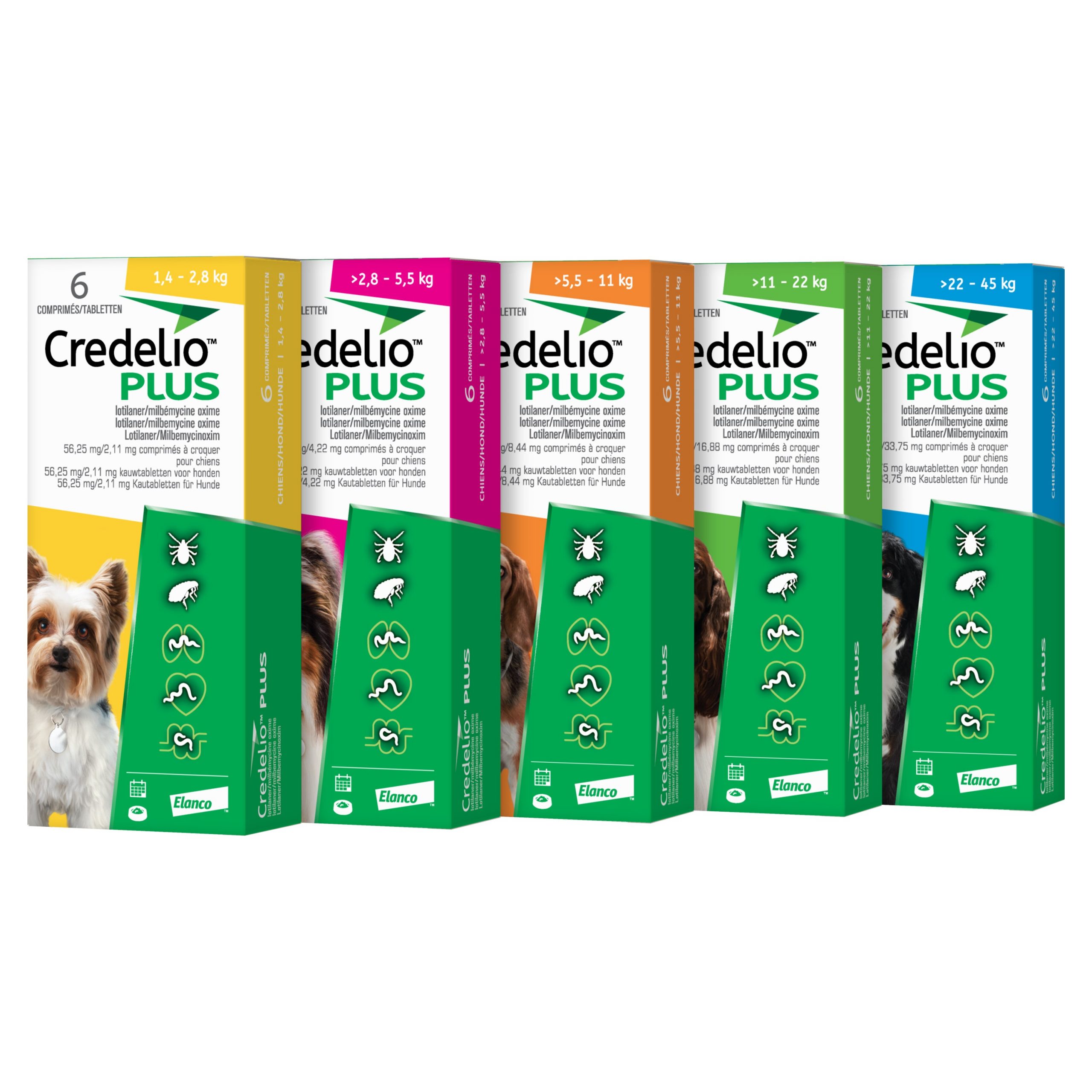 Credelio Plus 225mg/8.44mg / hond >5,5 - 11kg / REG NL 125942 UDA - AA ...